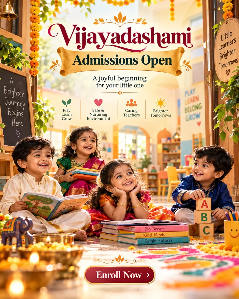 Admissions open at Time Kids Preschool Anna Nagar